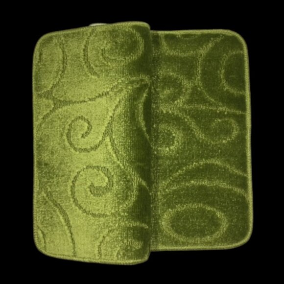 Scroll 18X30'' Accent Rug Non-Slip Green - Picture 4 of 9